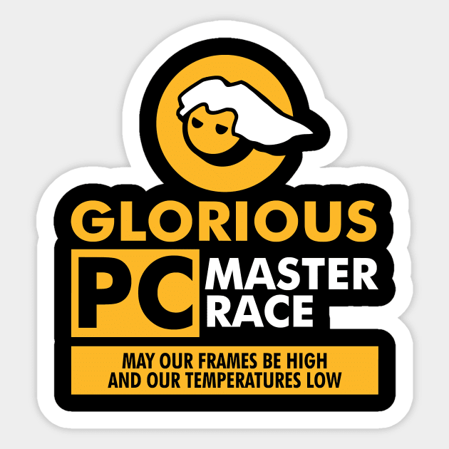 Glorious PC Gaming Master Race Sticker by hnmarart